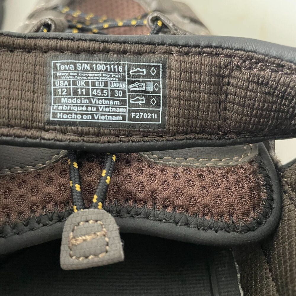 Teva Forebay Water Proof Hiking Sandals 1001116 Turkish Coffee Men's Size 12 - Picture 11 of 12